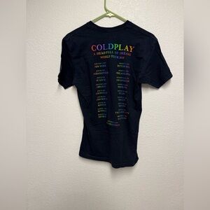 Coldplay A Head Full of Dreams 2016 Tour T-Shirt Rainbow Logo Band Tee small
